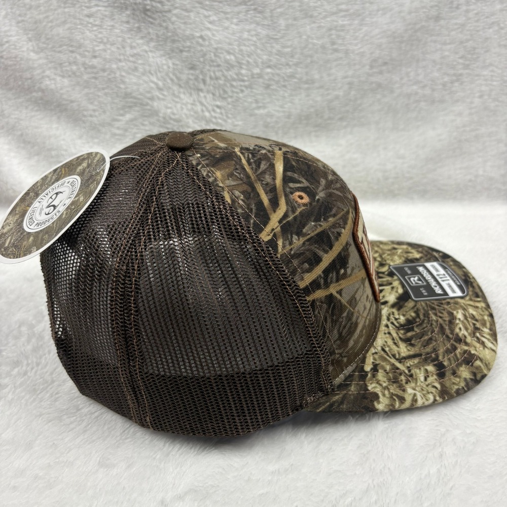 Richardson 112 Trucker Hat Legacy Truck Sales Realtree Camo Snapback Brown NEW - Picture 5 of 11